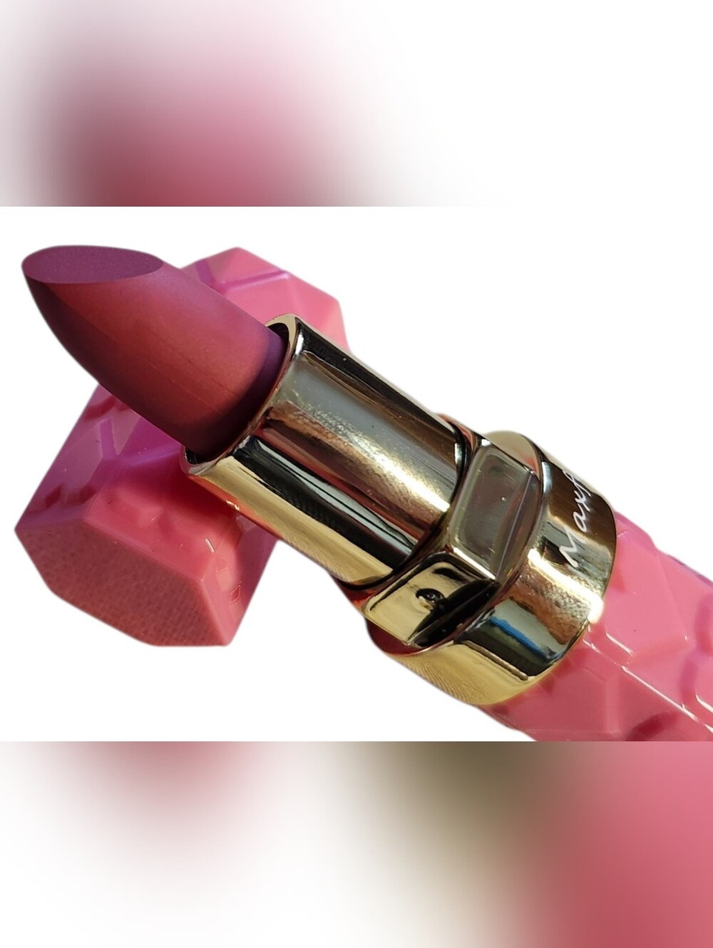 Maxfine NIB Luxury Pink Matte Lipstick